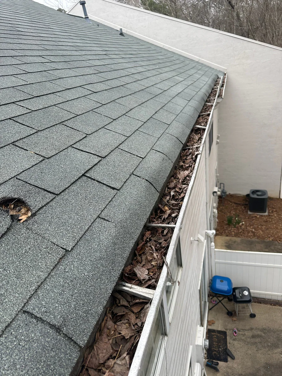 Roof inspection view from a real Denali project in Lawrenceville, GA