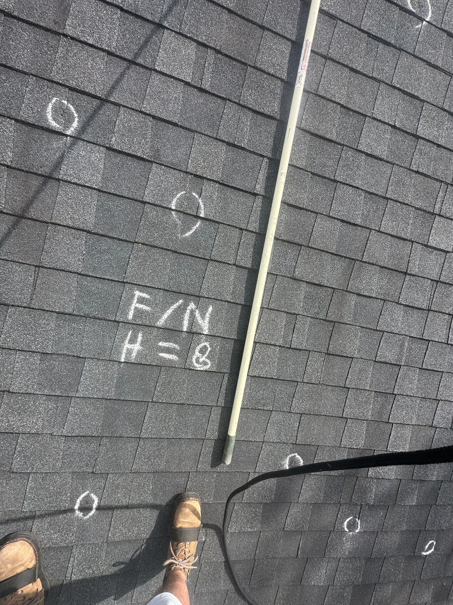 Roof inspection view from a real Denali project in Sugar Hill, GA