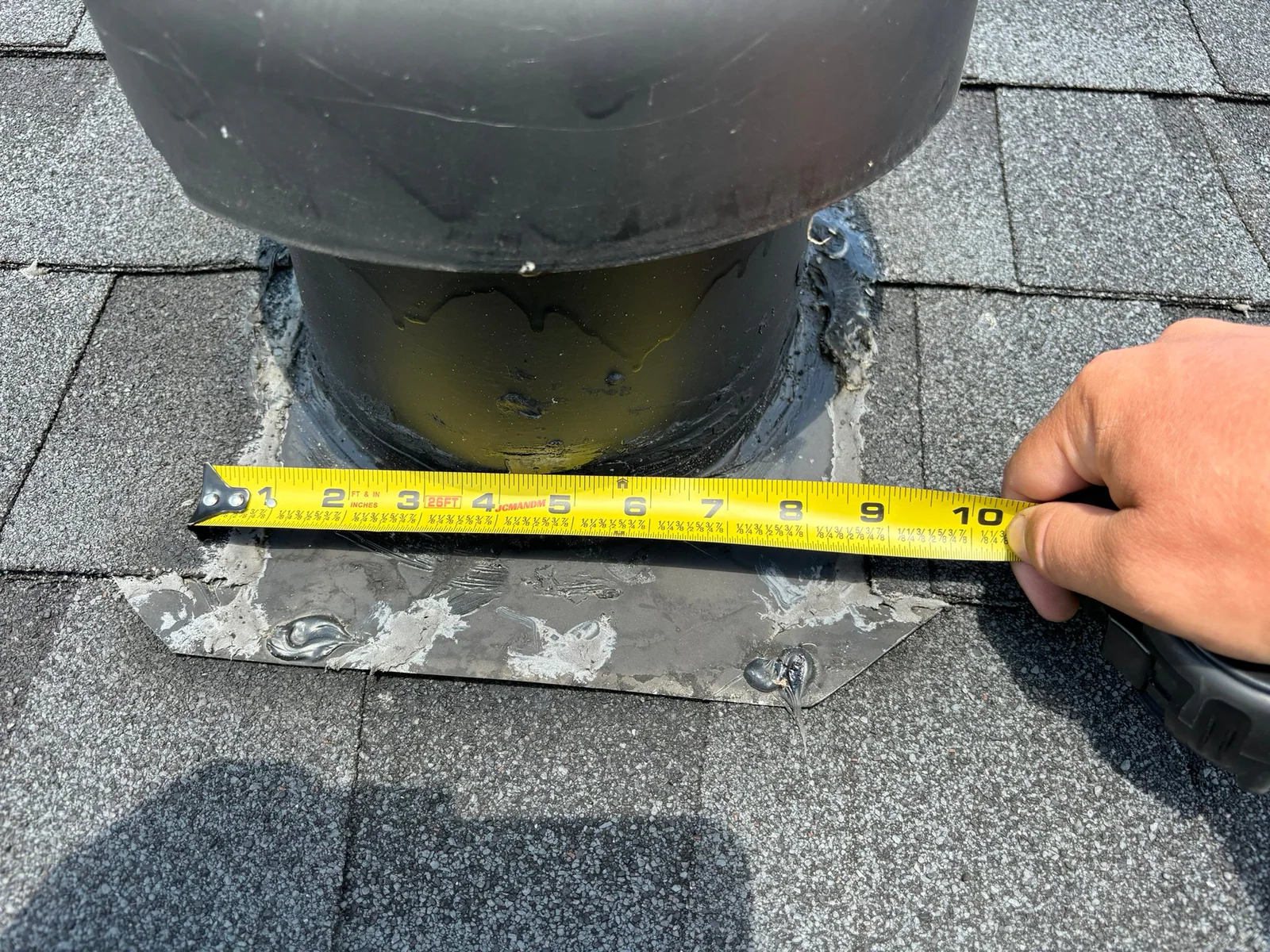Roof inspection view from a real Denali project in Royston, GA