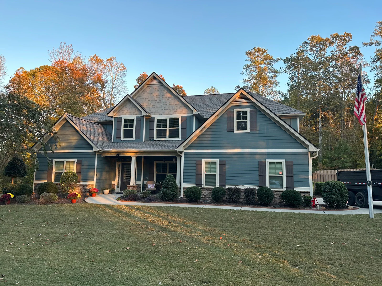 Completed roof on a real Denali project in Senoia, GA