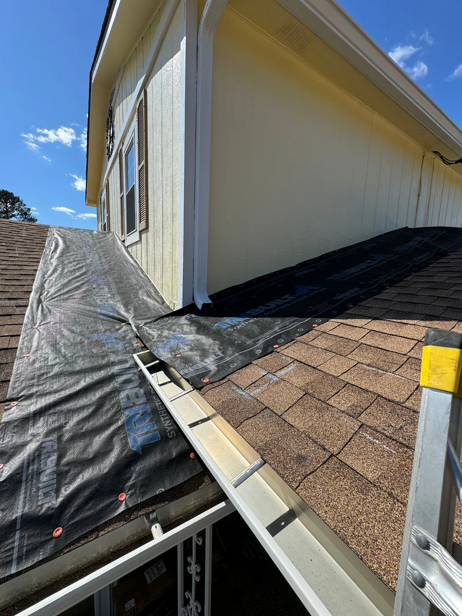Roof work in progress on a real Denali project in Augusta, GA