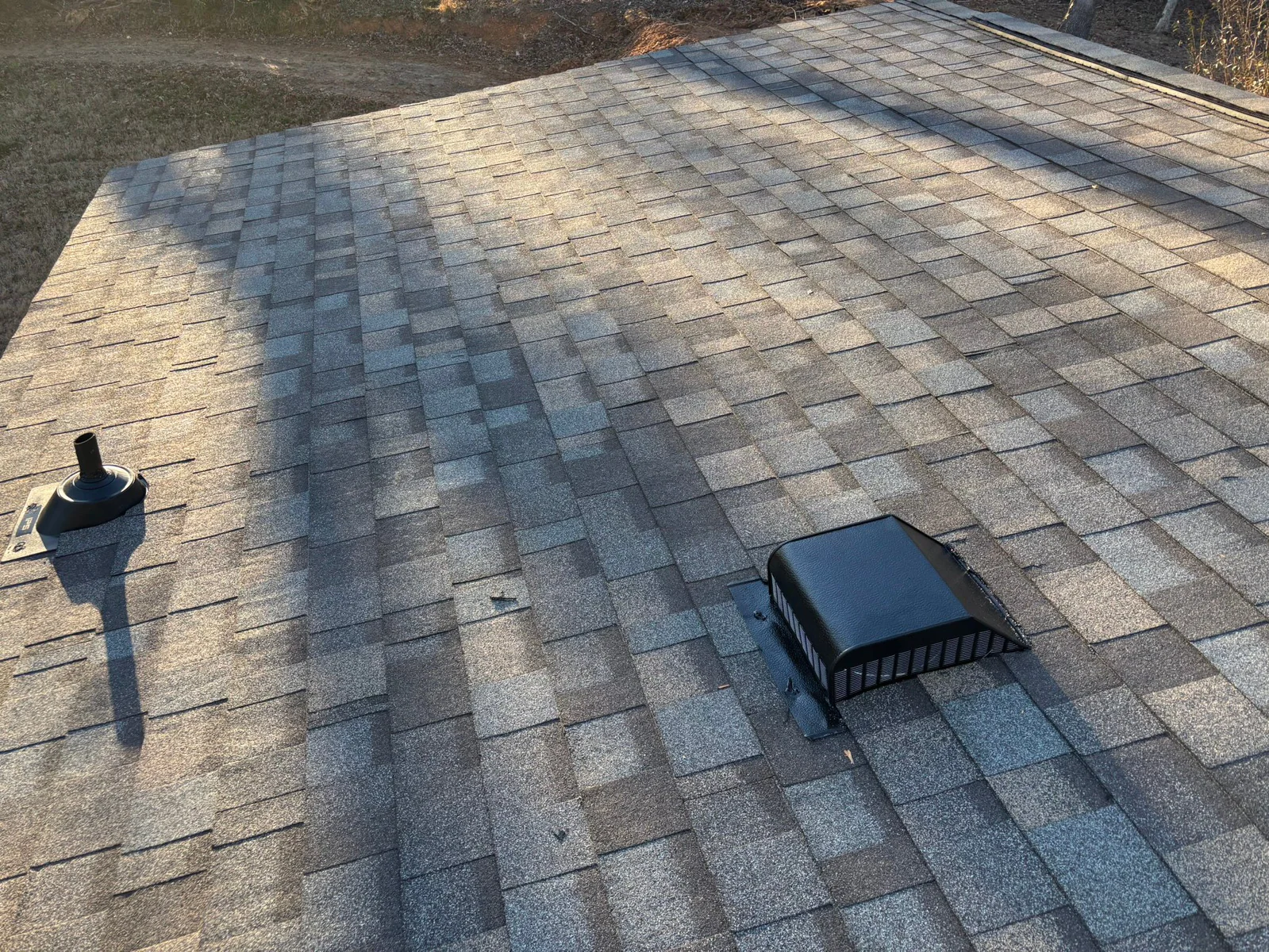 Roof inspection view from a real Denali project in North Augusta, SC